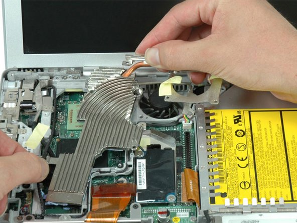 Image 1/1: If you need to mount the heat sink back into the laptop, we have a [guide|744|thermal paste guide] that makes replacing the thermal compound easy.