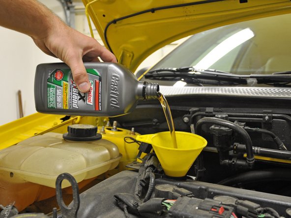 car maintenance: changing the oil