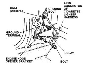 Honda cigarette lighter remov #2