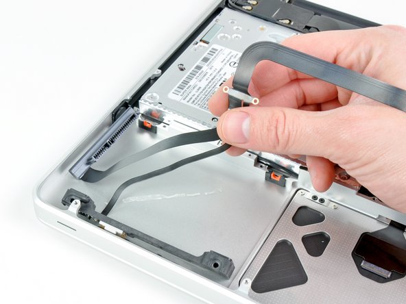 Image 2/2: Remove the hard drive cable.