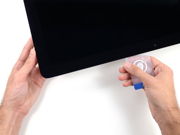 Image 3/3: Be sure to '''stop''' before the iSight camera, or you may damage it.