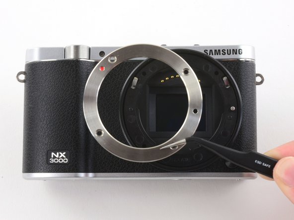 Remove the silver ring with tweezers.