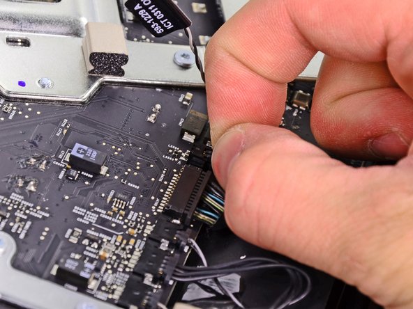 Image 2/2: If your fan is spinning full speed after completion, check this connection or the hard drive's thermal sensor cable.