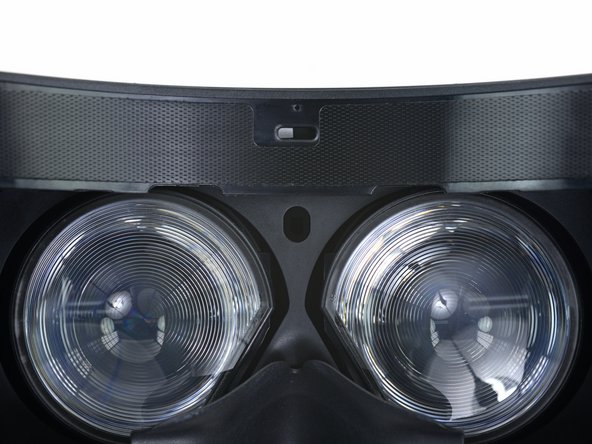 Image 3/3: Nestled in a nook between the eyepieces is a proximity sensor that detects when the Vive is actually on your face—presumably to shut off the displays, conserving power and processor resources.