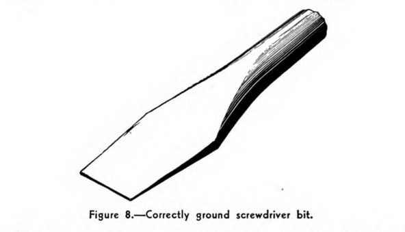 Flathead screwdriver bit