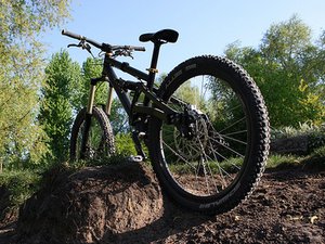 bent mtb wheel