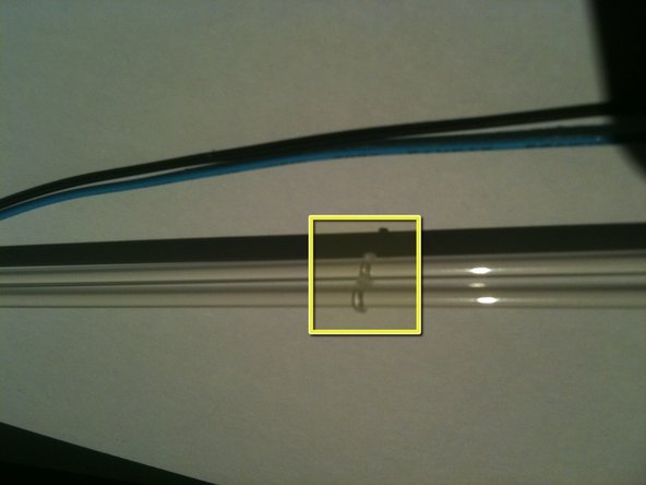 Image 2/3: Now its a simple task of un-soldering each wire and soldering in the new CCFL