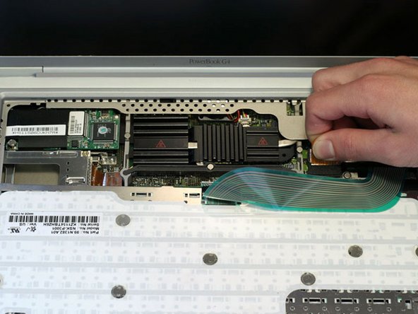 Image 1/1: Disconnect the keyboard connector from the logic board.