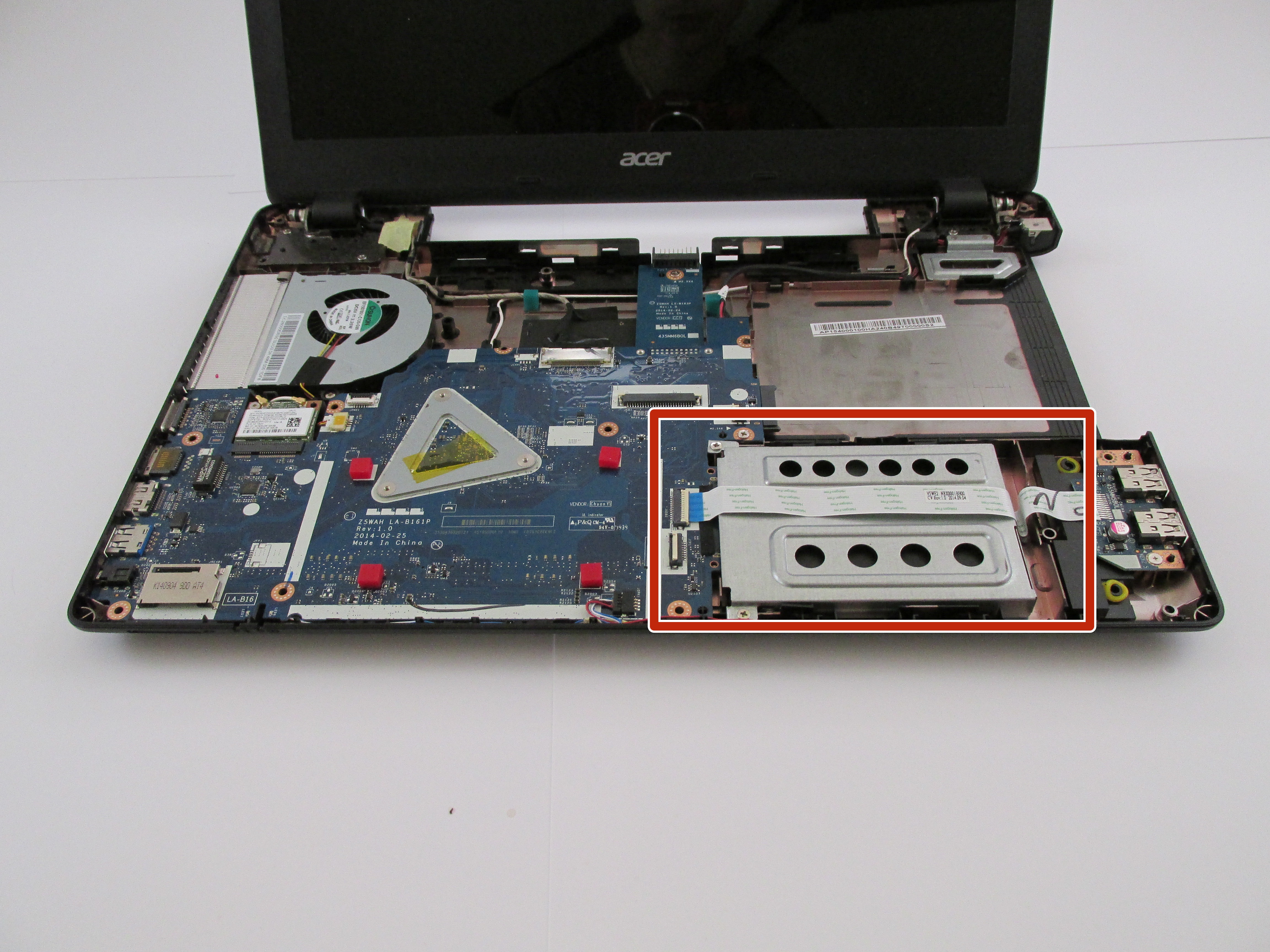Acer Aspire E5-571 Hard Drive Replacement - iFixit Repair ... laptop motherboard wiring diagram 