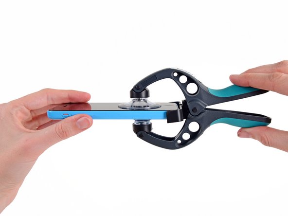 Image 1/2: The iSclack is designed to safely open your iPhone just enough to separate the pieces, but not enough to damage any cables.