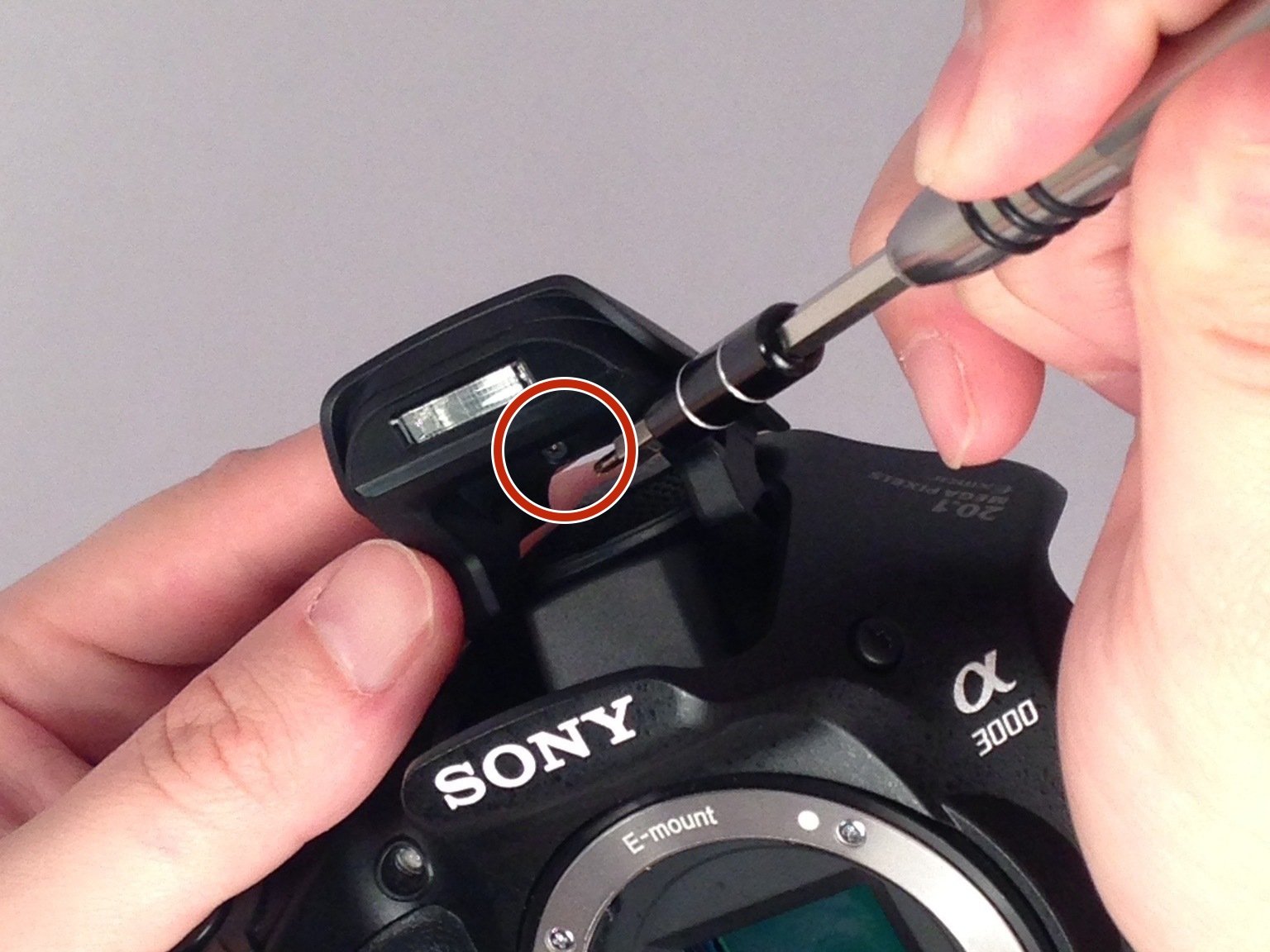 Sony Alpha A3000 Builtin flash Replacement iFixit Repair Guide