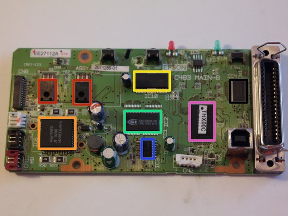 تراشه های روی برد منطقی