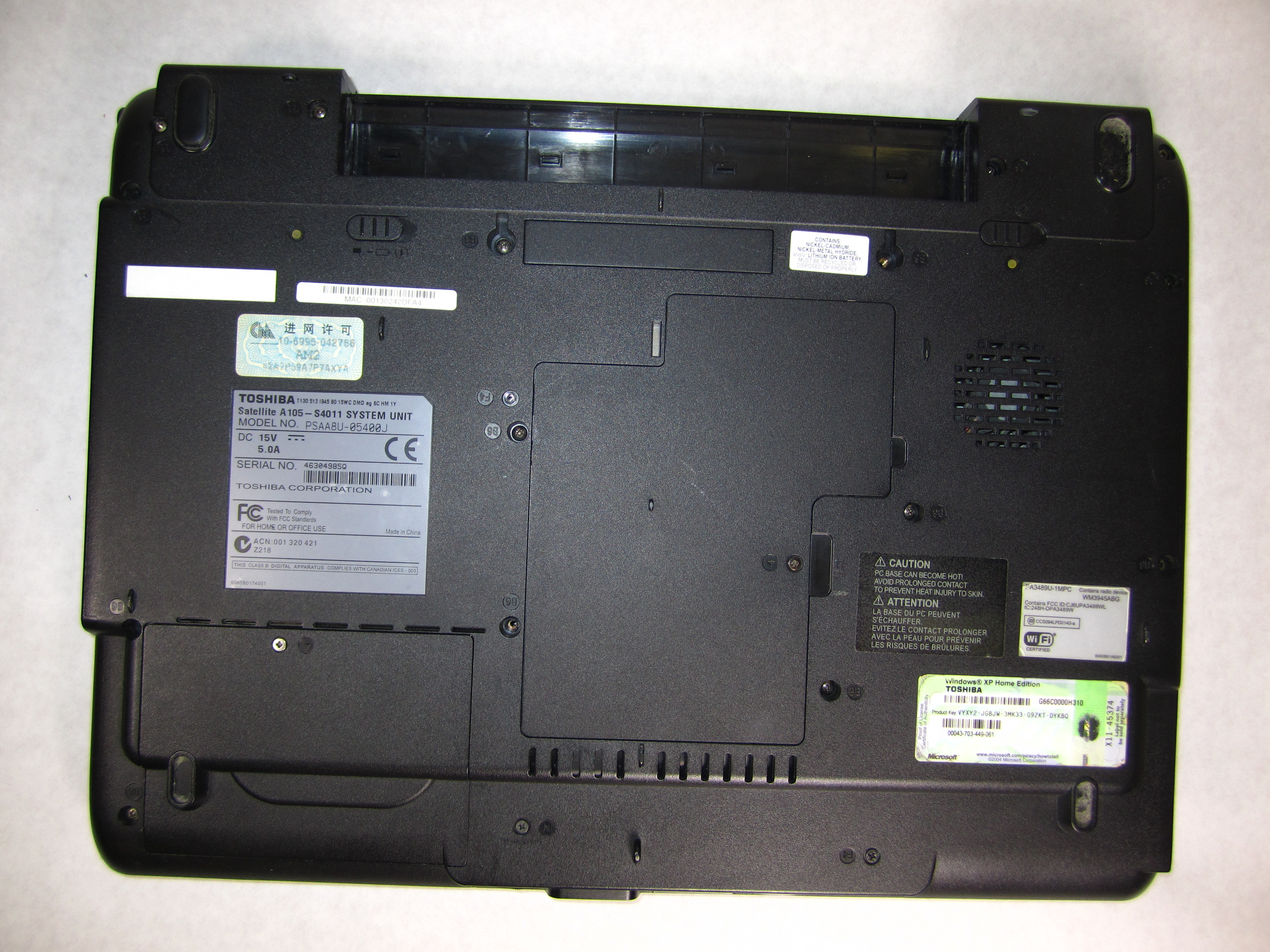 Toshiba Satellite A105S4011 Speakers Replacement iFixit Repair Guide