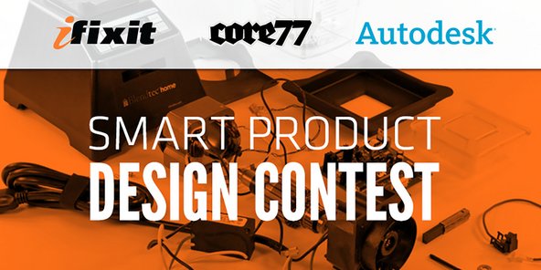 Banner for smart product design contest with Core77 and Autodesk