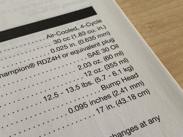 information in repair user manual