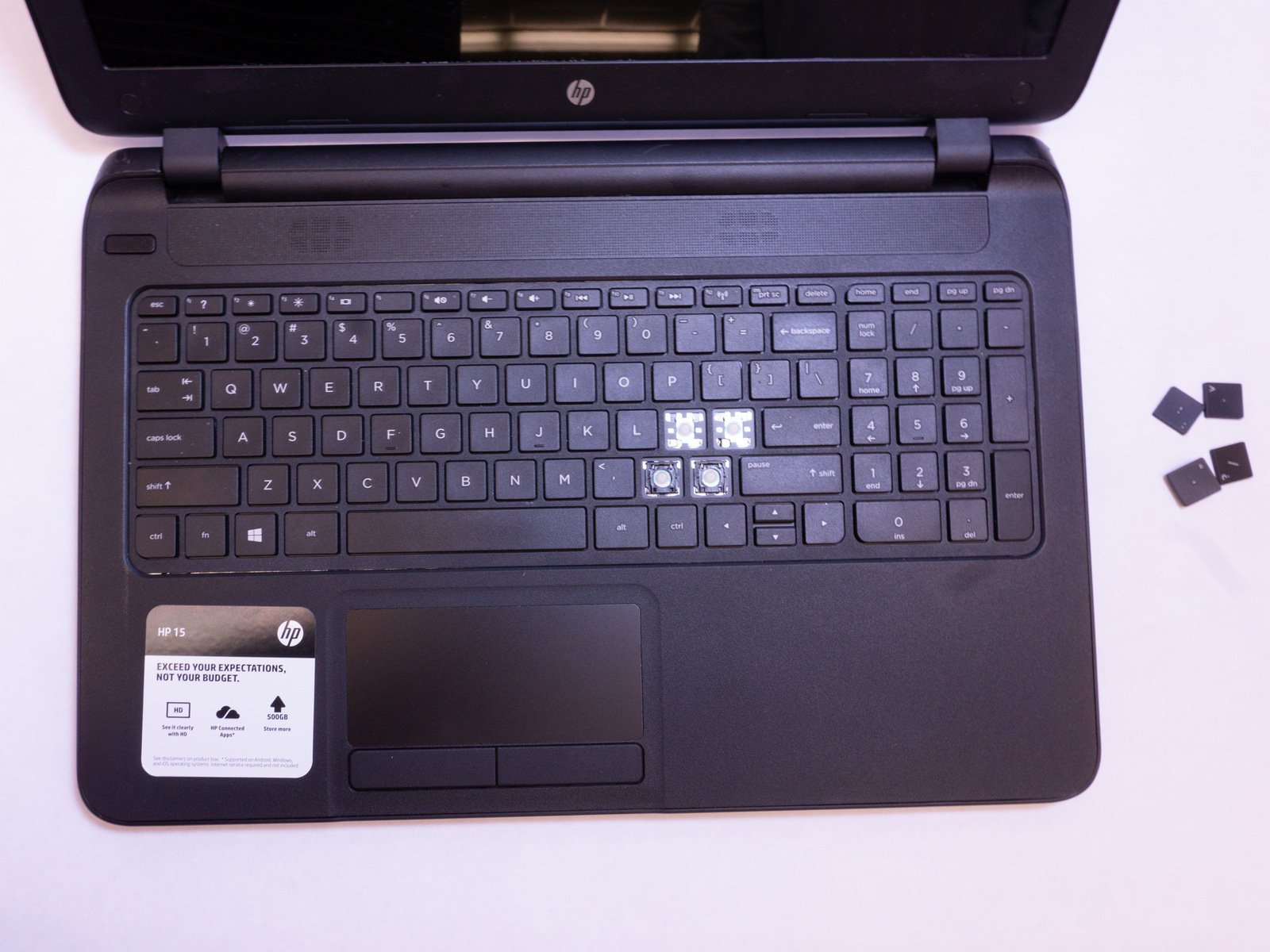 HP 15f004dx Keyboard Keys Replacement iFixit Repair Guide
