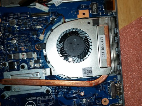 برداشتن فن و سینک حرارتی