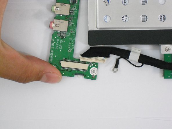 Disconnect the I/O board from the motherboard.