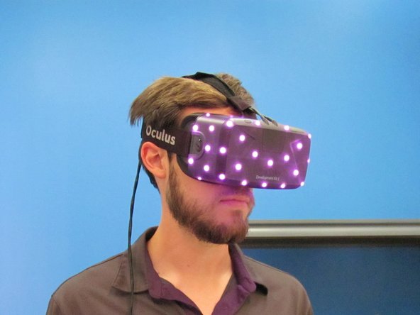 iFixit employees playing with the Oculus Rift DK2 before the teardown