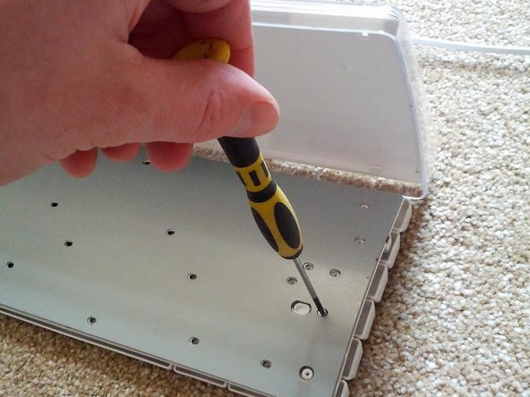 Image 1/2: Don't forget to screw back in the front faceplate for the white keyholder.