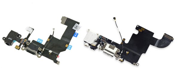 iPhone 5 and iPhone 6S lighting port assembling cables