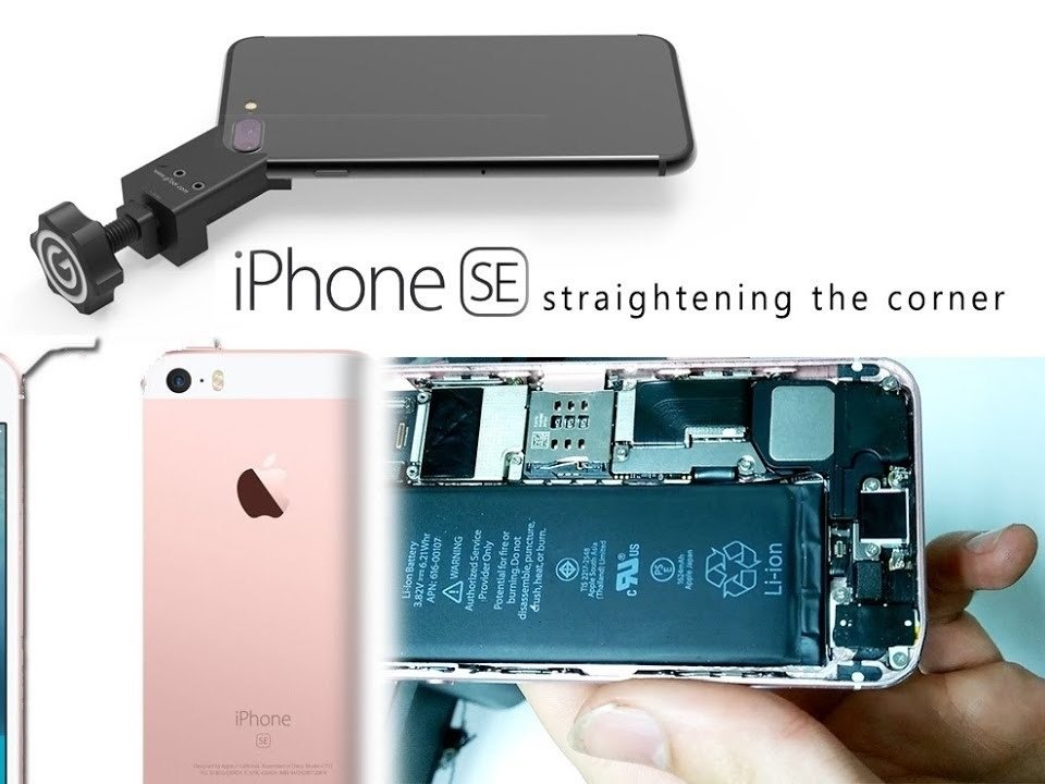 How to straighten the frame in an iPhone SE iFixit Repair Guide