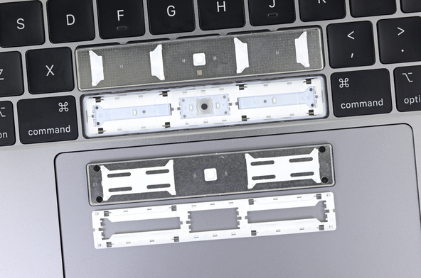 butterfly mechanism on the 2018 MacBook pro teardown