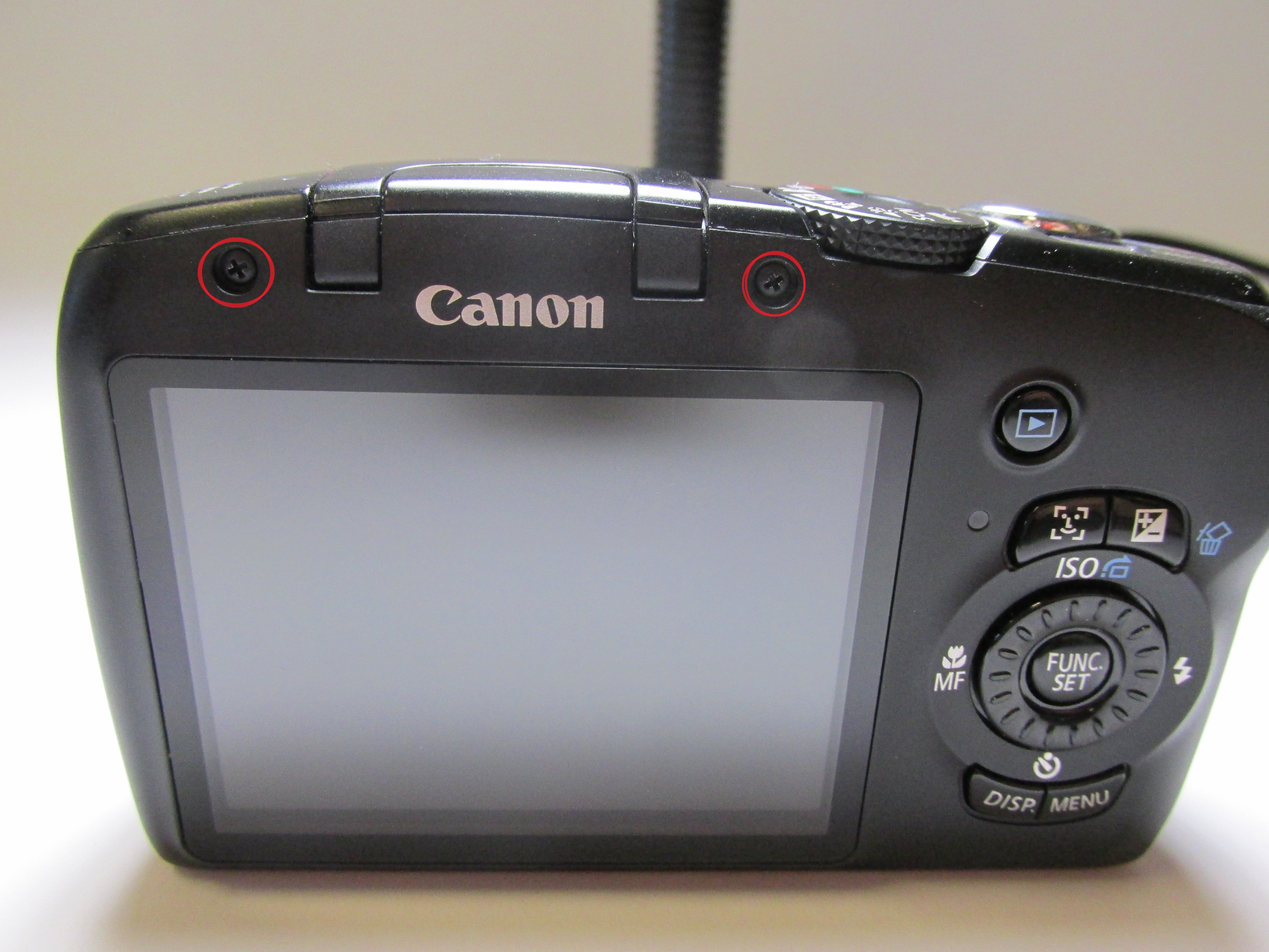 Canon PowerShot SX120 IS Back Cover Replacement iFixit