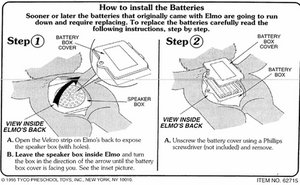 tickle me elmo batteries