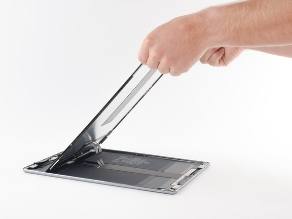 The display cables in this iPad are shorter than some users may be comfortable with. Read the following warnings before proceeding: