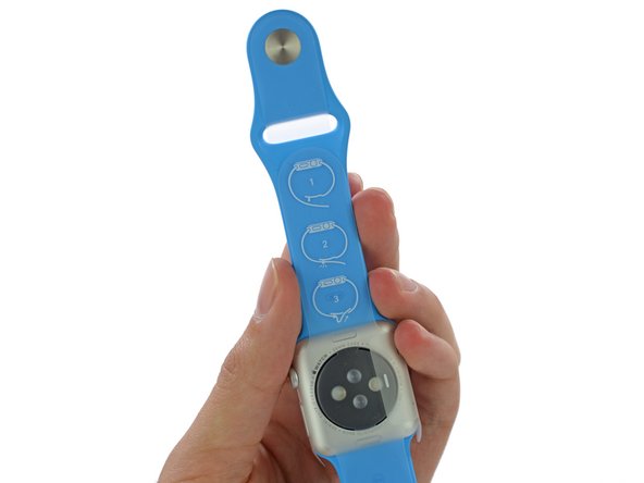 Image 2/3: There's no need for pesky charging cables—the Apple Watch features MagSafe inductive charging technology, which allows it to magnetically attach to the charger. Apple also touts that it is a "...completely sealed system free of exposed contacts."