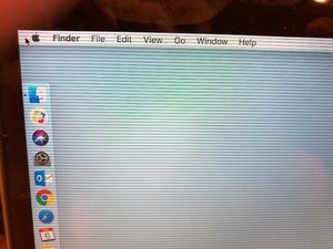 Horizontal lines on display unless lid half closed - MacBook Pro 15