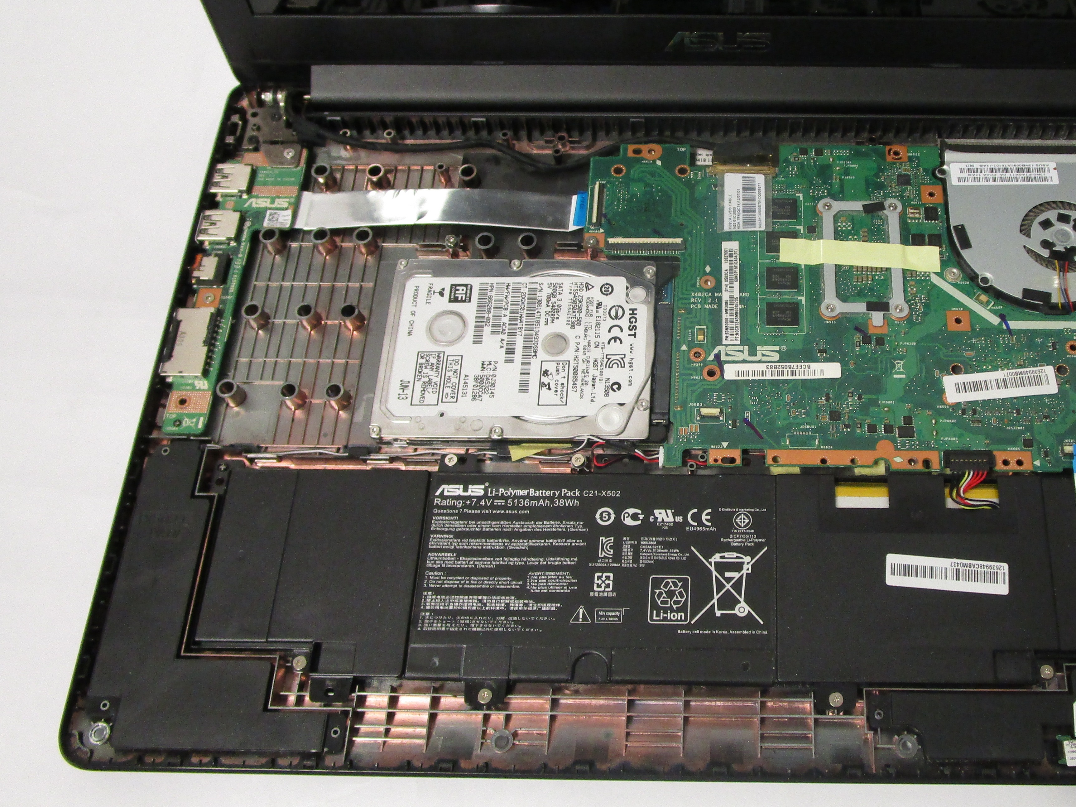 Asus x502c аккумулятор
