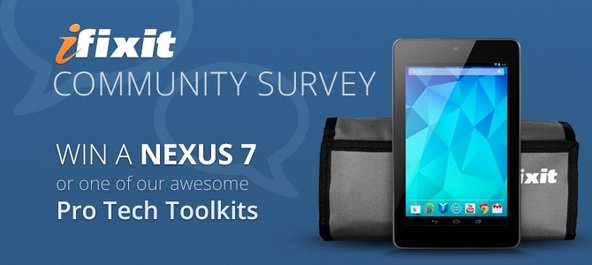 iFixit community survey banner