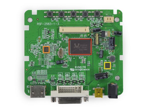 Image 2/2: The main chips on the control box motherboard: