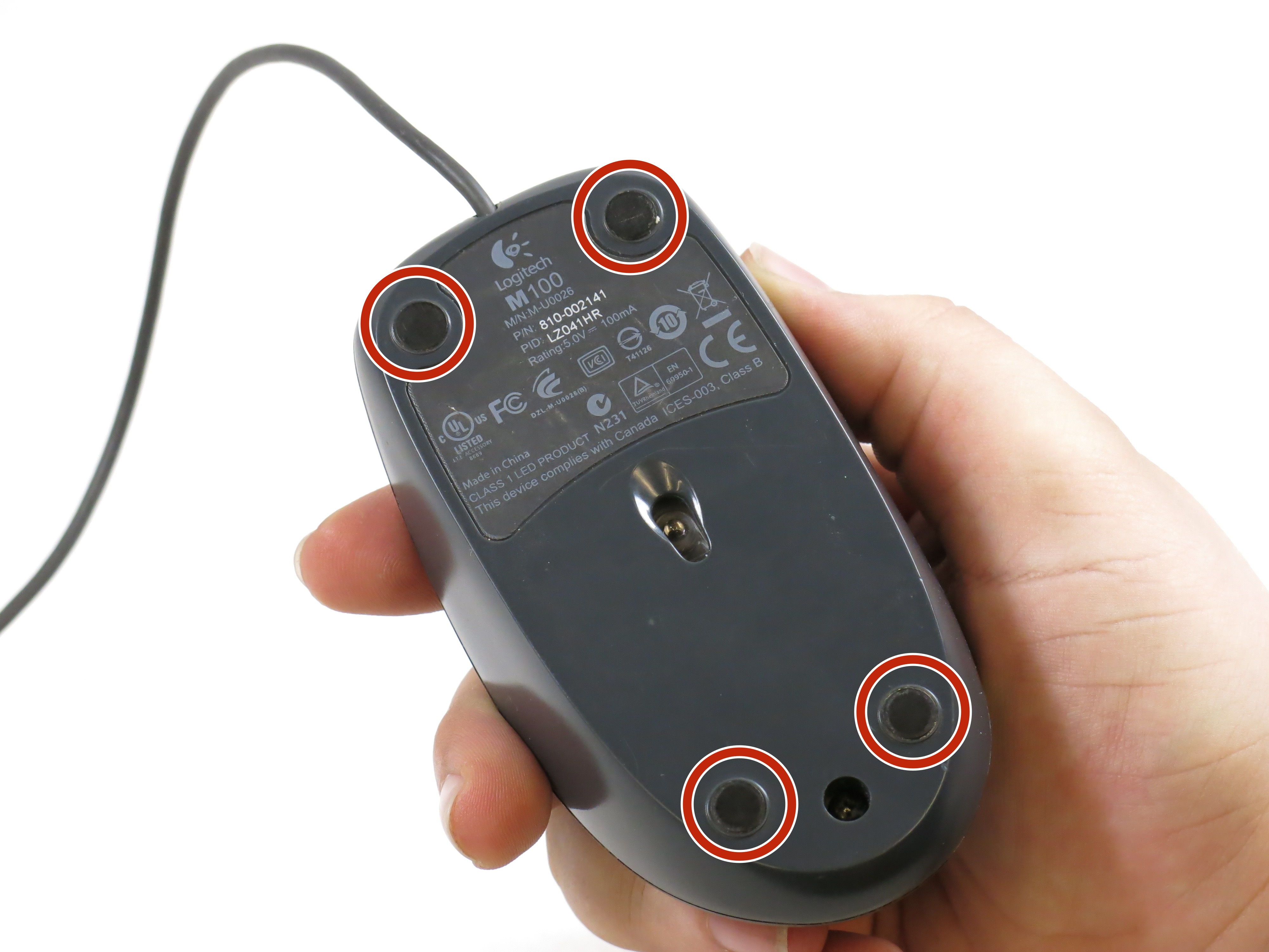 Logitech M100 USB Cable Replacement iFixit Repair Guide