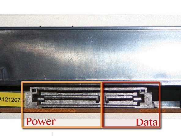Image 2/2: Note: Also connect the PATA and power cable to the other optical drive, if applicable.