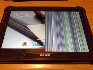 samsung tablet screen not working