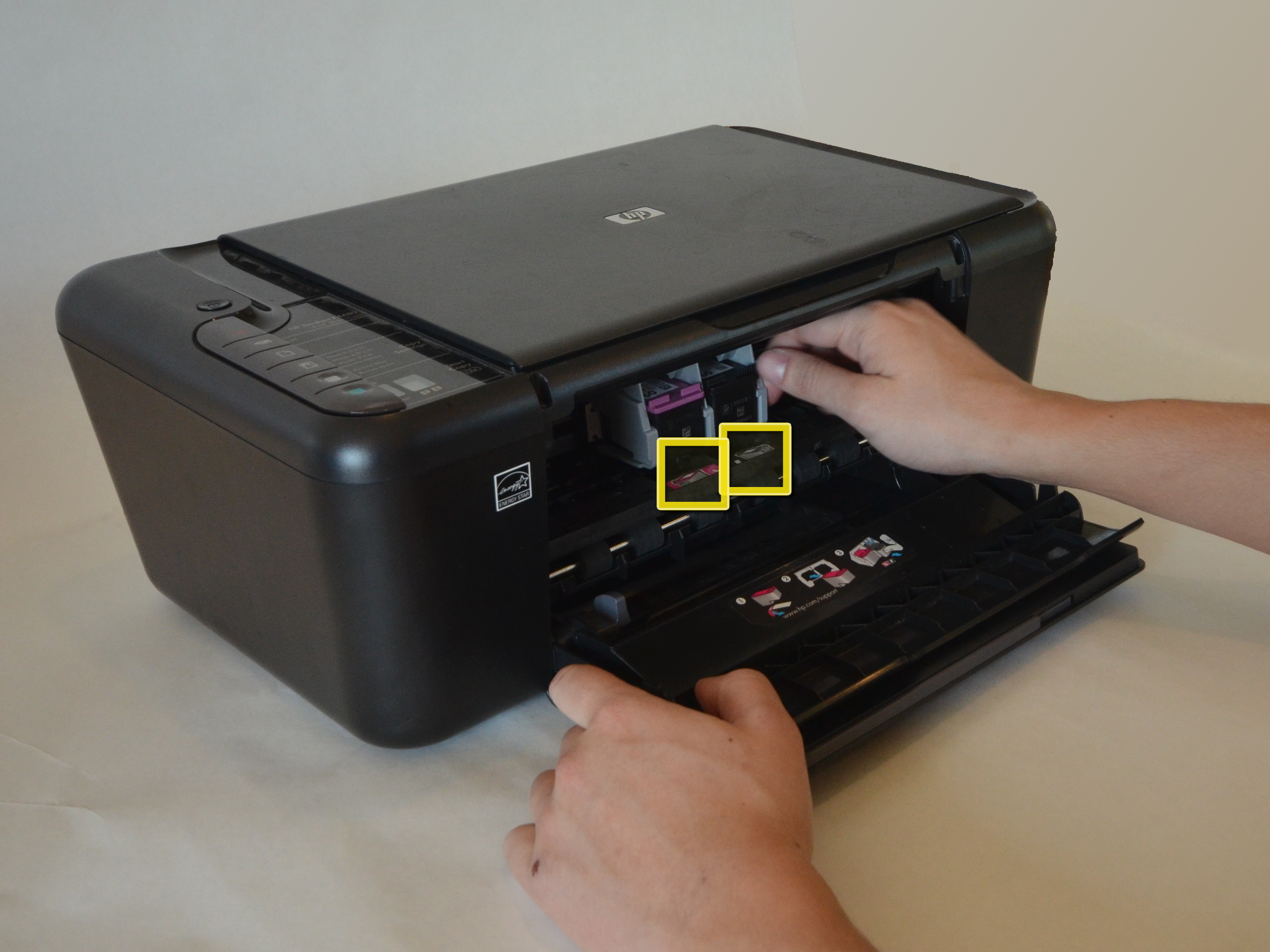 Hp deskjet ошибка закрыт лоток