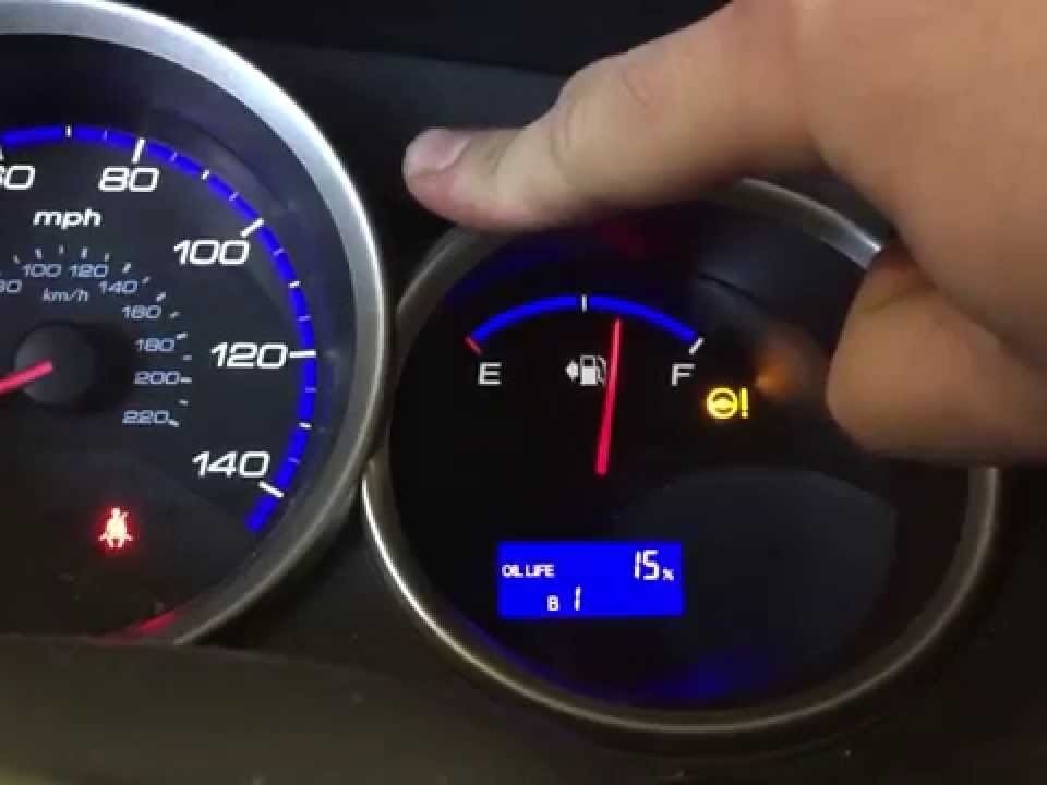 crv 2008 oil reset