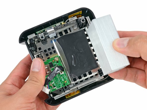 Aluminum heat sink shown in the Vizio Co-Star teardown