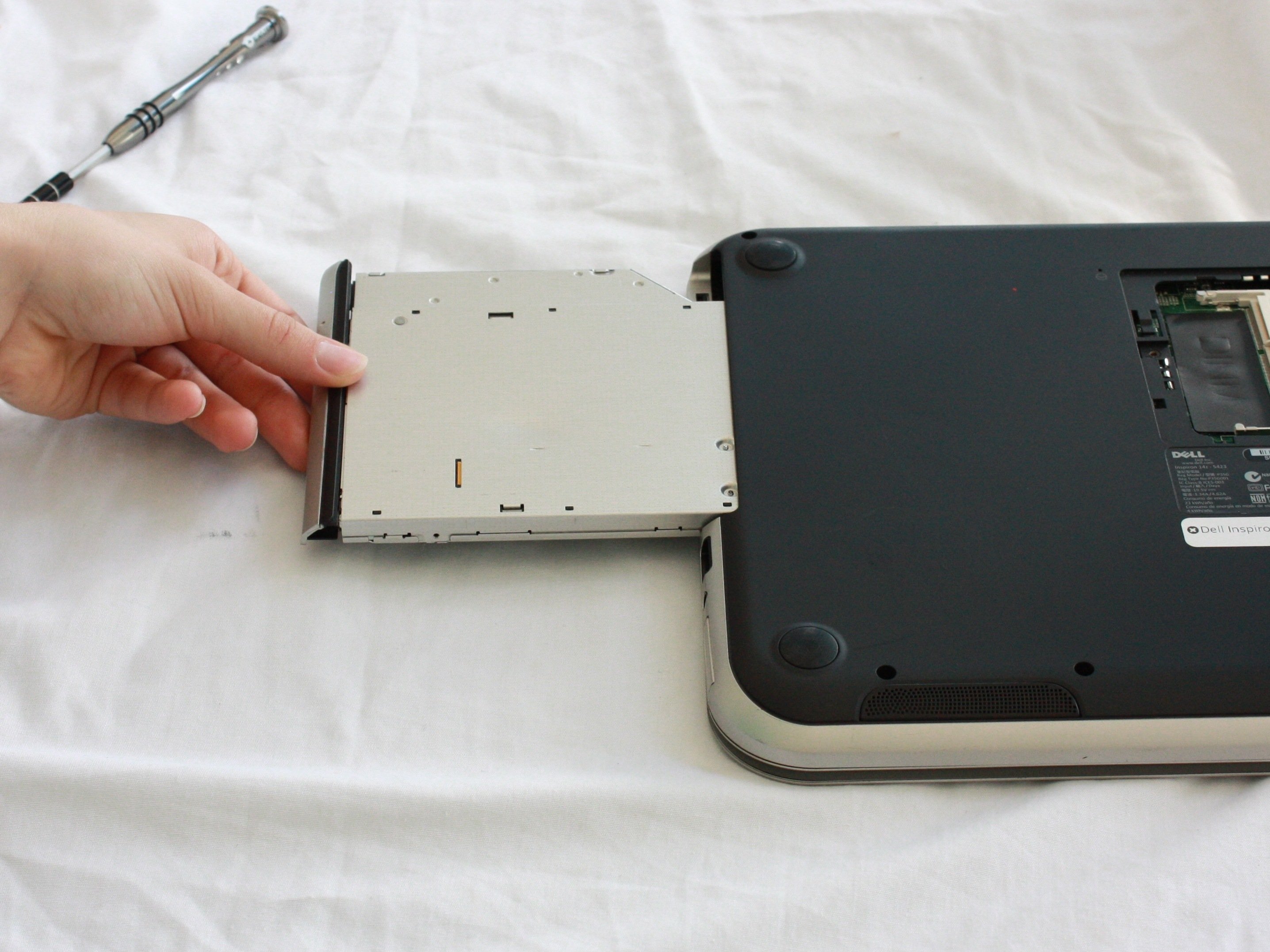 Dell Inspiron 14z5423 Optical Drive Replacement iFixit Repair Guide