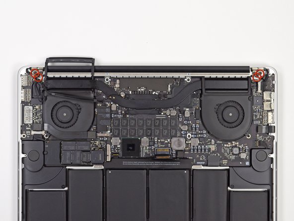 Image 1/1: We purposely have you leave one screw attaching the display to the upper case to aid in future steps.