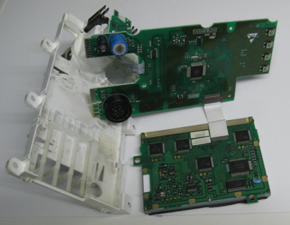 The circuit boards connected to my washing machine display