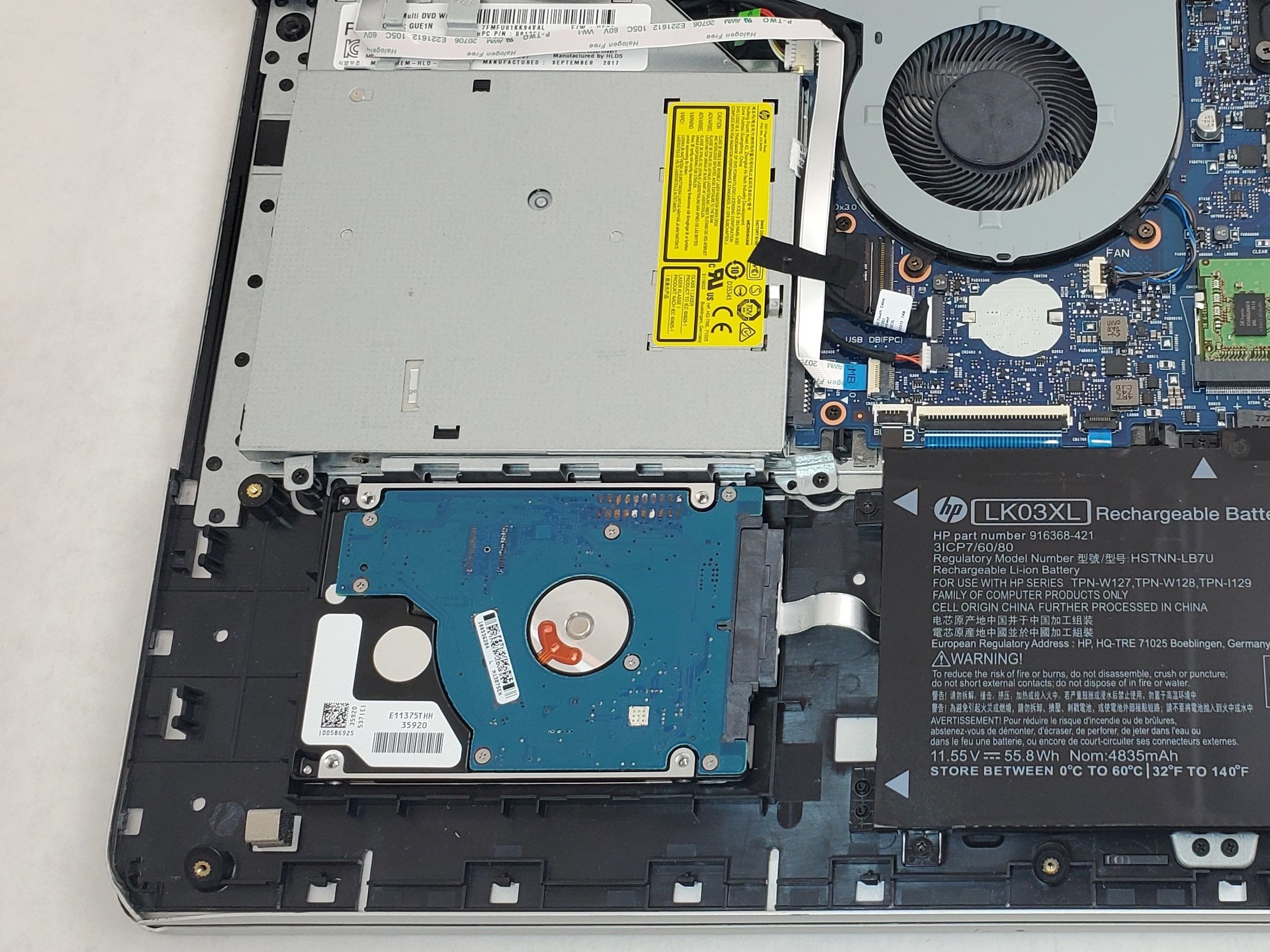HP Envy 17mae111dx Hard Drive Replacement iFixit Repair Guide