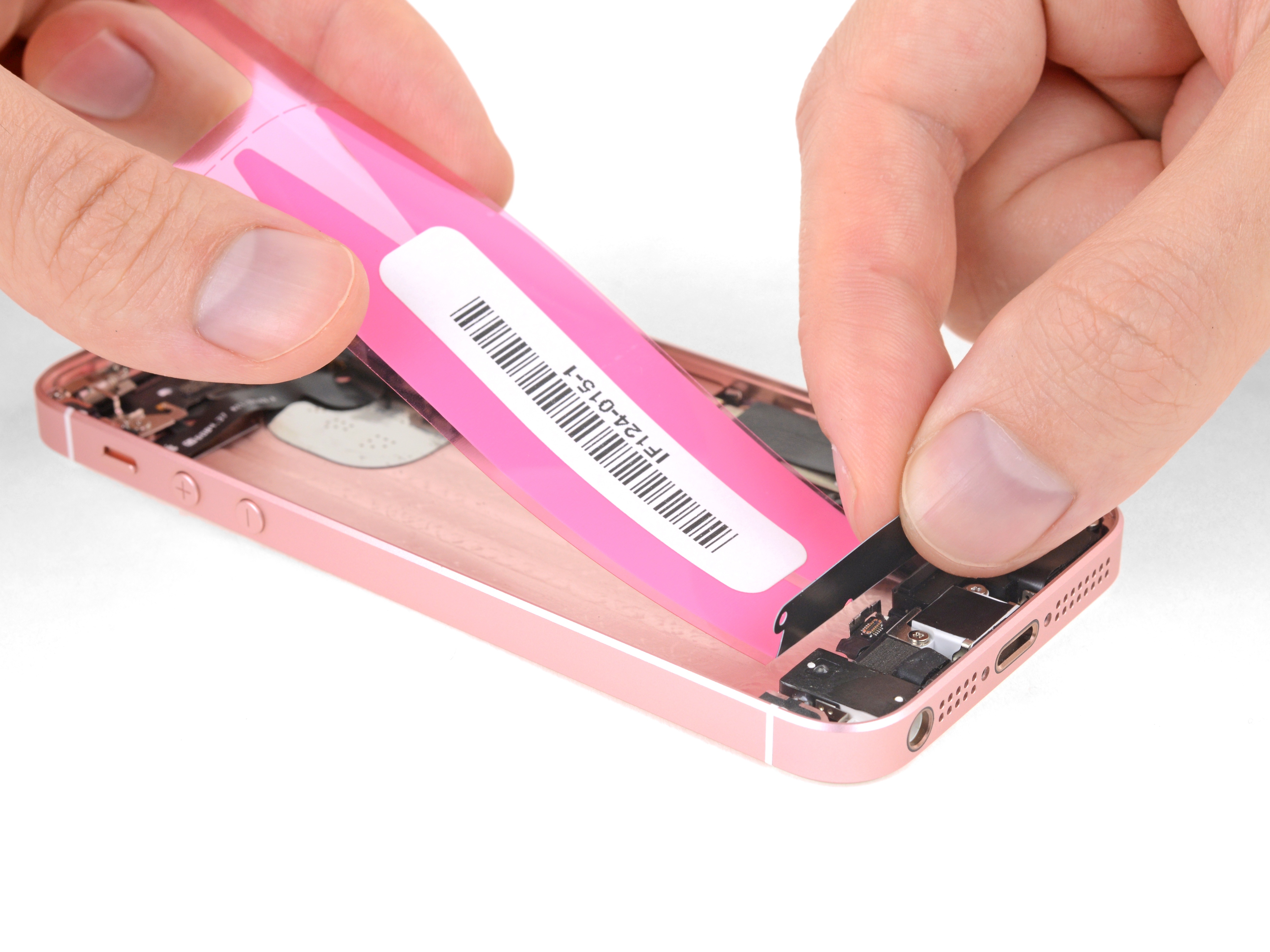 iPhone 5s, 5c, and SE Battery Adhesive Strips Replacement iFixit Repair Guide
