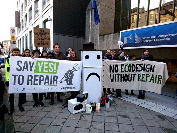 Right to Repair rally in Brussels, Belgium