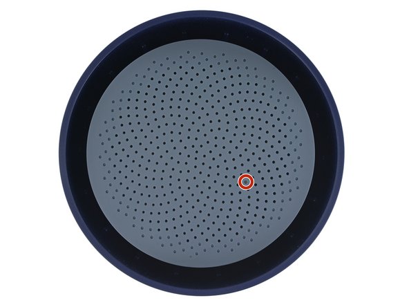 Image 2/2: This mysterious anomaly in the speaker grille is probably an ambient light sensor enabling dimming.