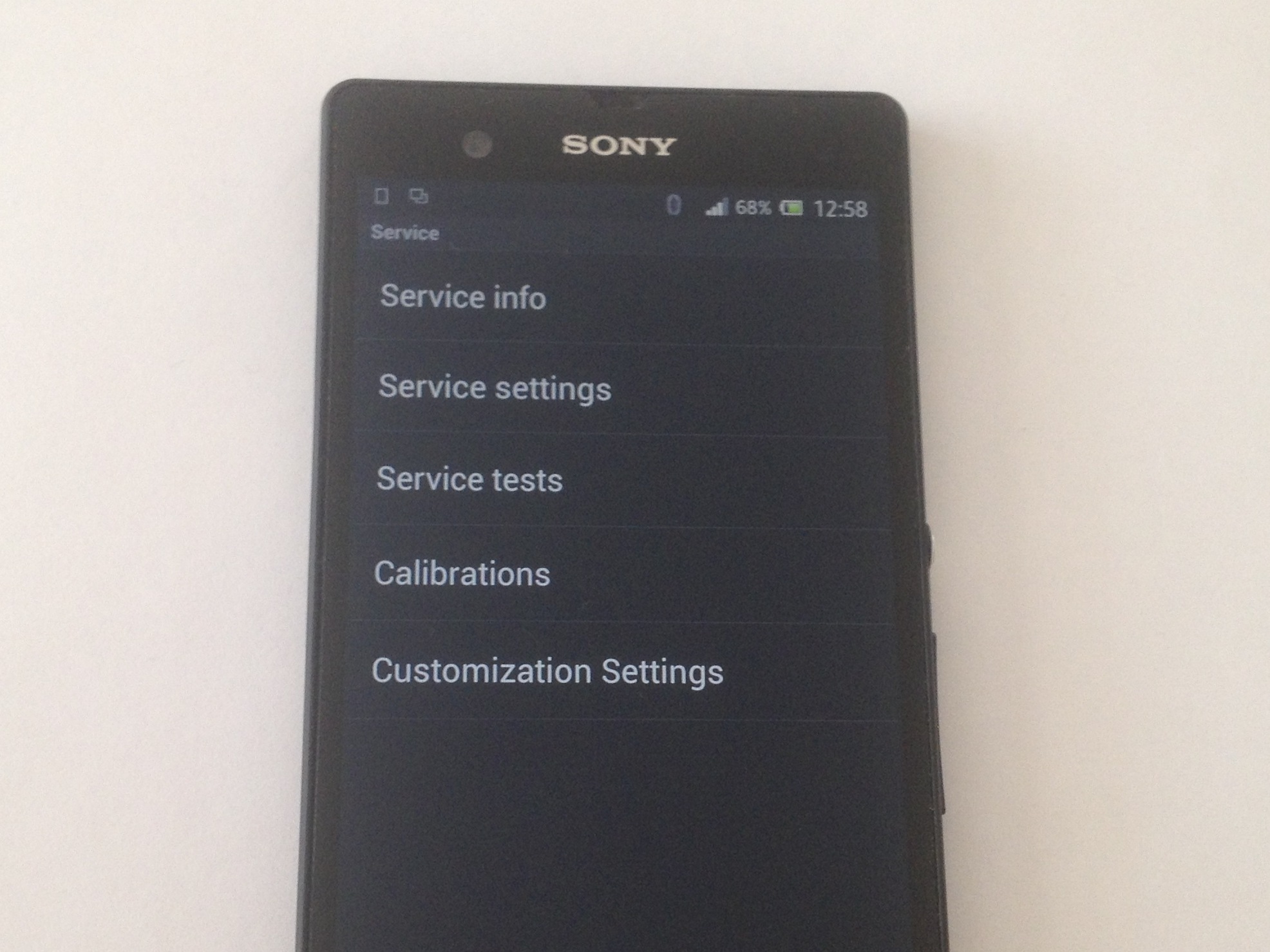 Sony Xperia Phone Service / Test Menu iFixit Repair Guide