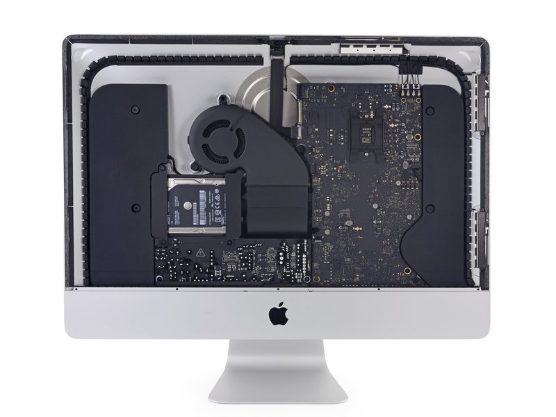 2017 iMac with 4K display open